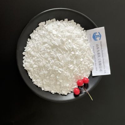 escama blanca del dihidrato de la sustancia química el 74% Min CaCl 2 del cloruro de calcio 25kg/1000kg